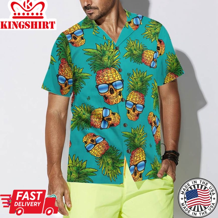 Pineapple Skull & The Tropical Leaves V2 Hawaiian Shirt