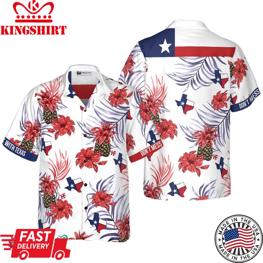 Pineapple Texas Pround Hawaiian Shirt