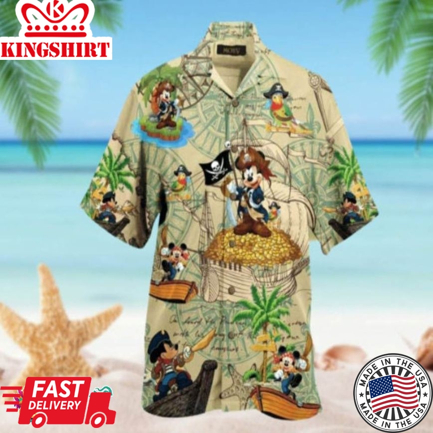 Pirates Mickey Mouse Hawaiian Shirt