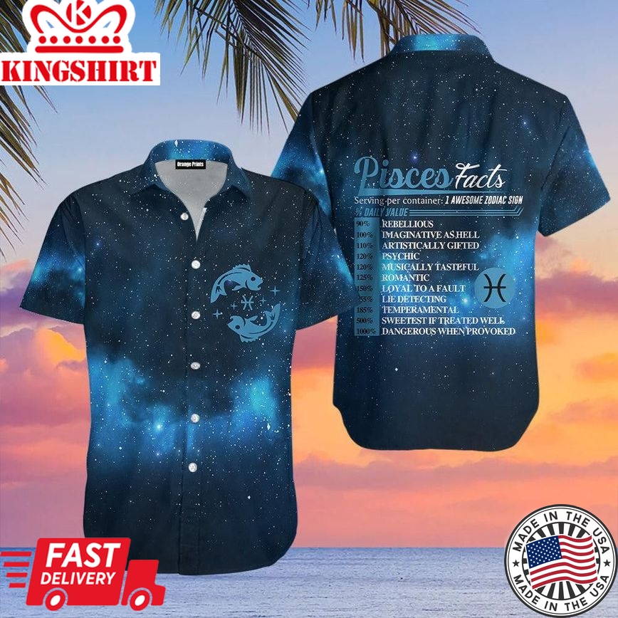 Pisces Horoscope Trendy Hawaiian Shirt For