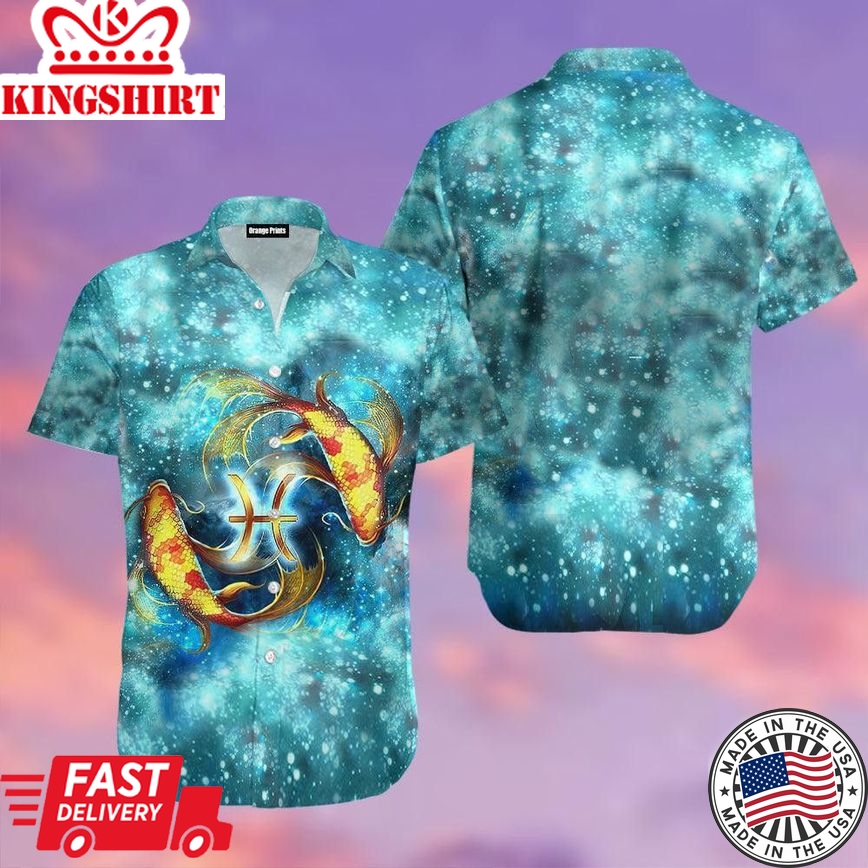 Pisces Trendy Hawaiian Shirt For