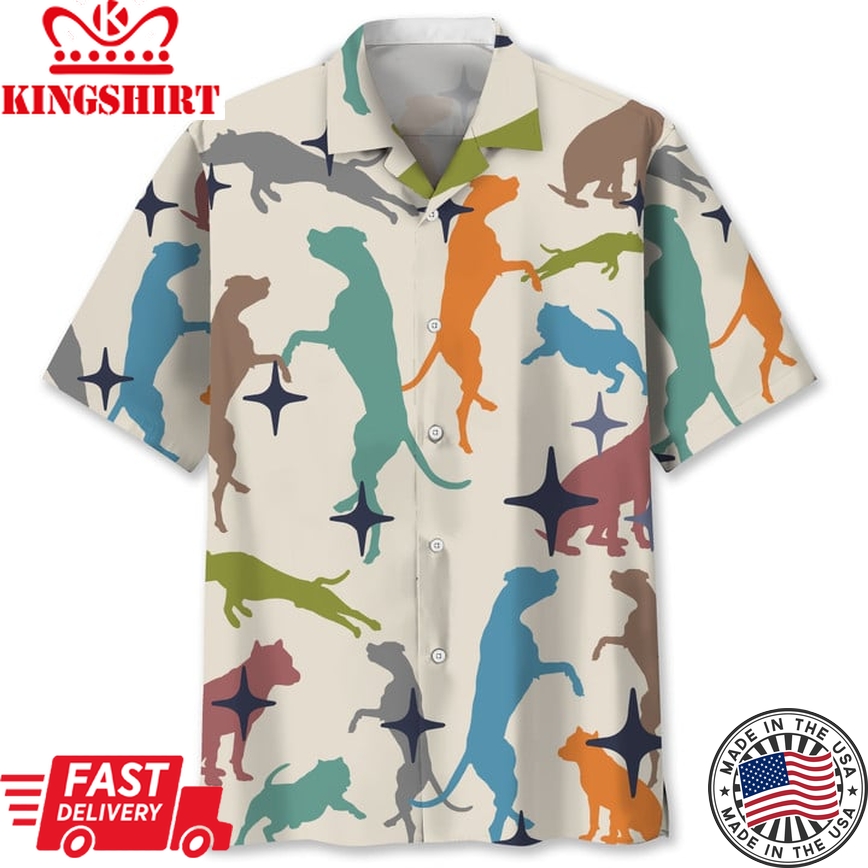 Pit Bull Trendy Hawaiian Shirt