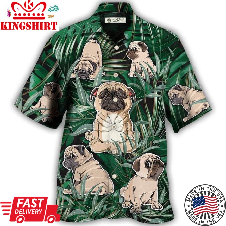 Pitbull Yoga Tropical Yoga Pose Funny Hawaiian Shirt