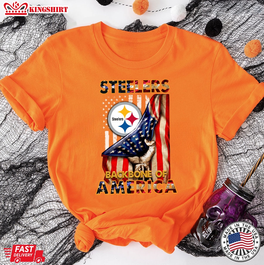 Pittsburgh Steelers Backbone Of America NFL Football T-Shirt