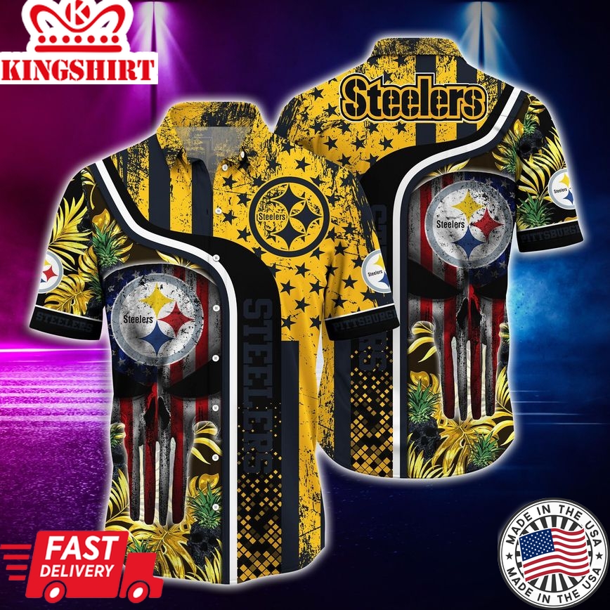 Pittsburgh Steelers Hawaiian Shirt Gift For Fans NFL 01