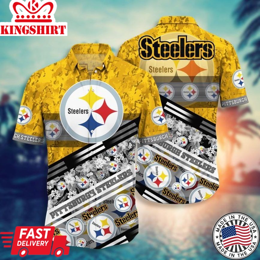 Pittsburgh Steelers NFL Hawaiian Aloha Shirt For Fans