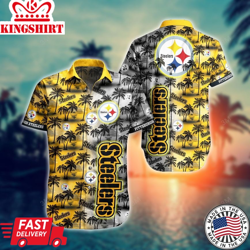 Pittsburgh Steelers NFL Hawaiian Shirts And Shorts For Fans