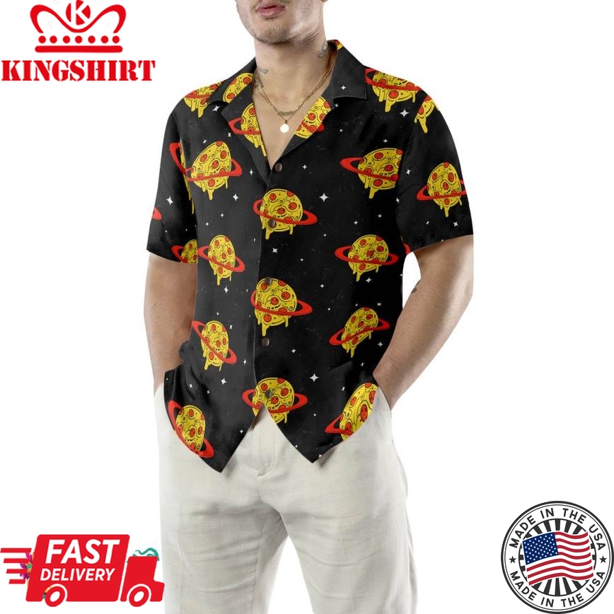 Pizza Planets Shirt For Men Hawaiian Shirt