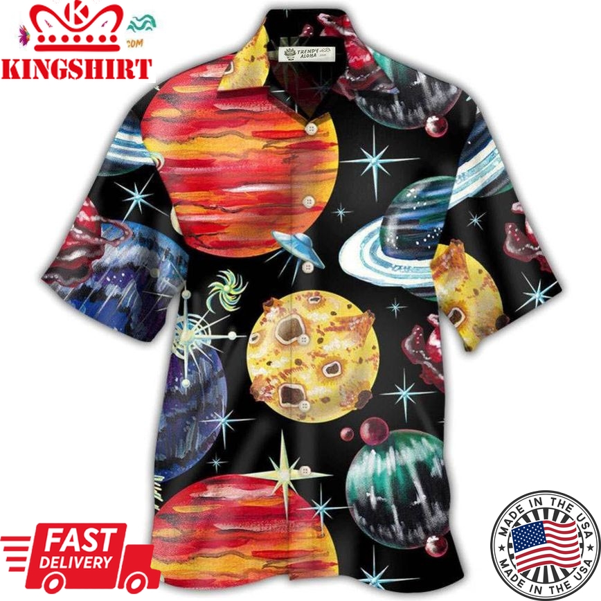 Planet Black Style Hawaiian Shirt