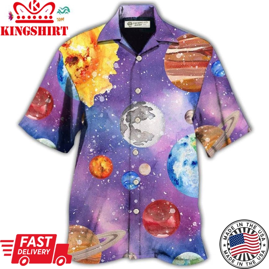 Planet Solar System Hawaiian Shirt