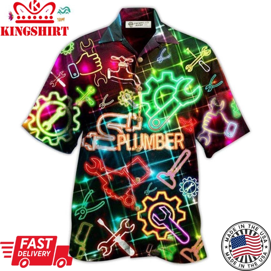 Plumber Amazing Neon Hawaiian Shirt