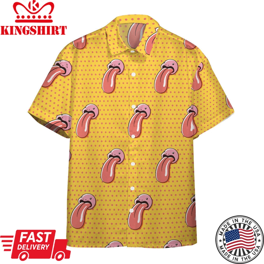 Pokemon Trendy Hawaiian Shirt Lickitung Yellow Hawaii Shirt Pokemon Aloha Shirt 2022