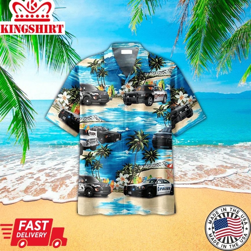 Police Trendy Hawaiian Shirt For Police, Gift For Police