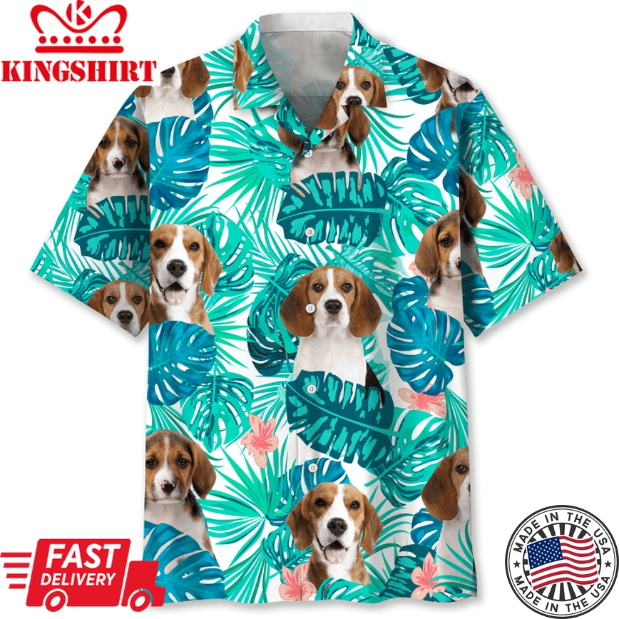 Poodle Trendy Hawaiian Shirt: Poodles and Paradise