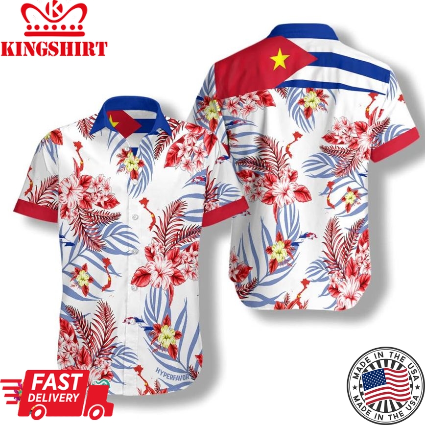 Por Cuba Vietnam Tambin Est Dispuesta A Dar Hasta Su Propia Sangre Hawaiian Shirt