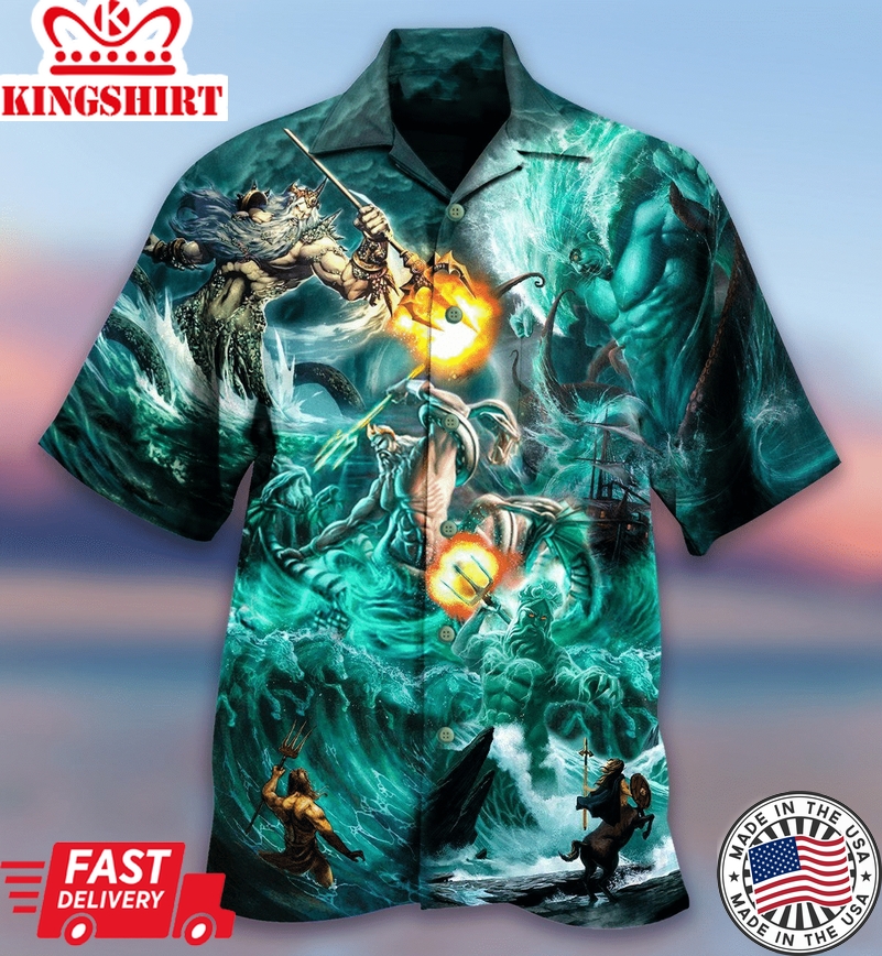 Poseidon The God Of Seas Hawaiian Shirts Aloha Hawaii Shirt Aloha Shirt For Summer