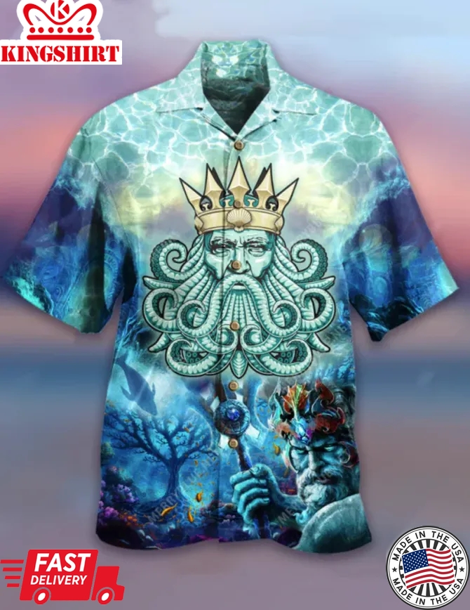 Poseidon Trendy Hawaiian Shirt