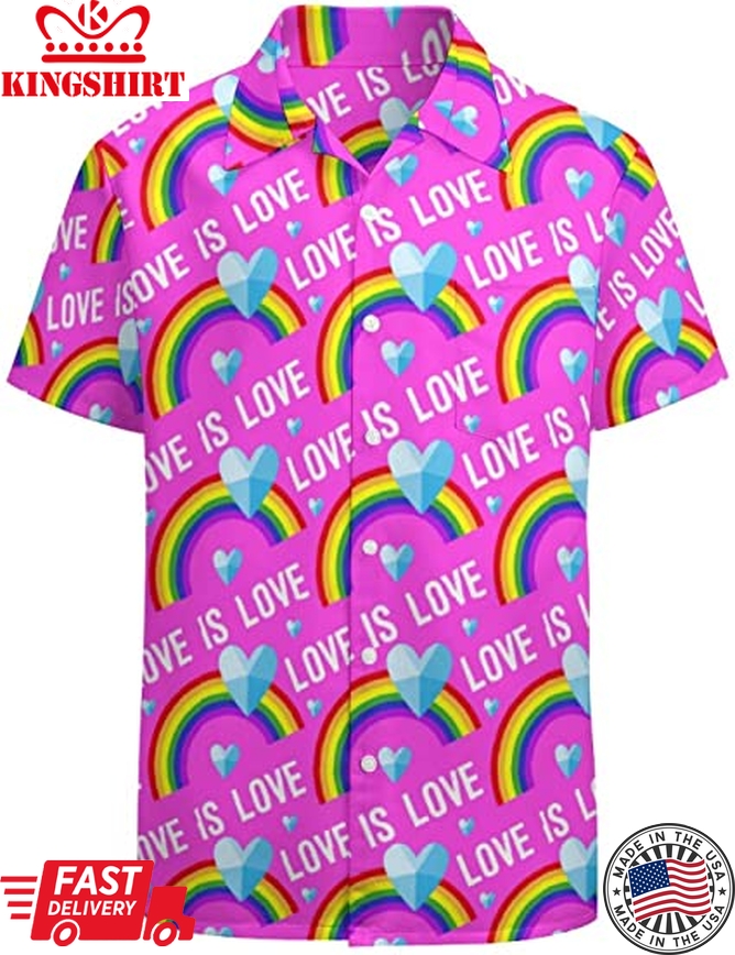 Pride Hawaii Shirts Lesbian Love Hawaiian Shirt, Gift For Lgbt Pride Month