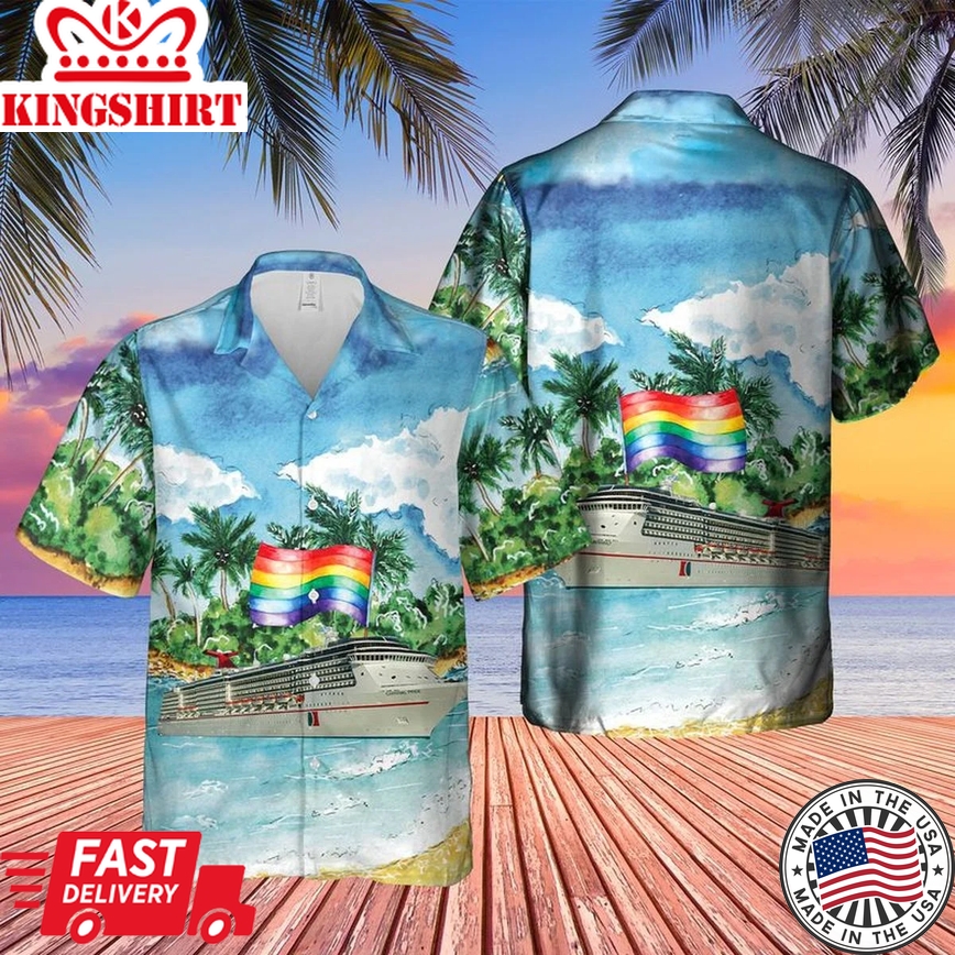 Pride Hawaiian Shirt, Us Cruise Happy Pride Month Lgbtq Hawaiian Shirts