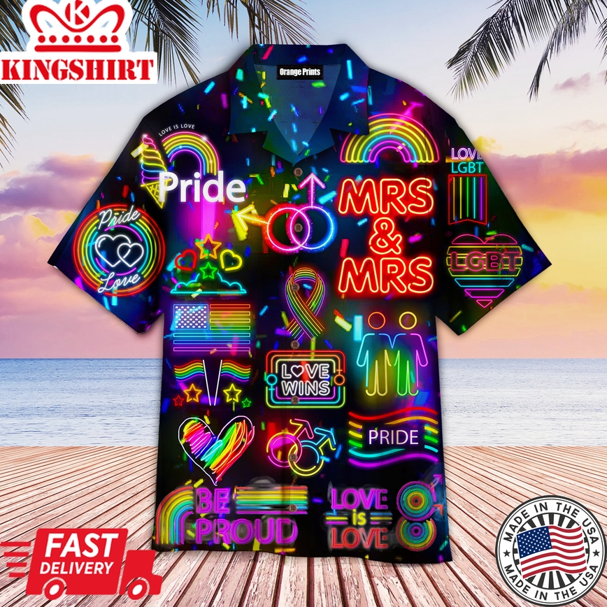 Prideful Harmony: Celebrating LGBT Pride Hawaiian Shirt