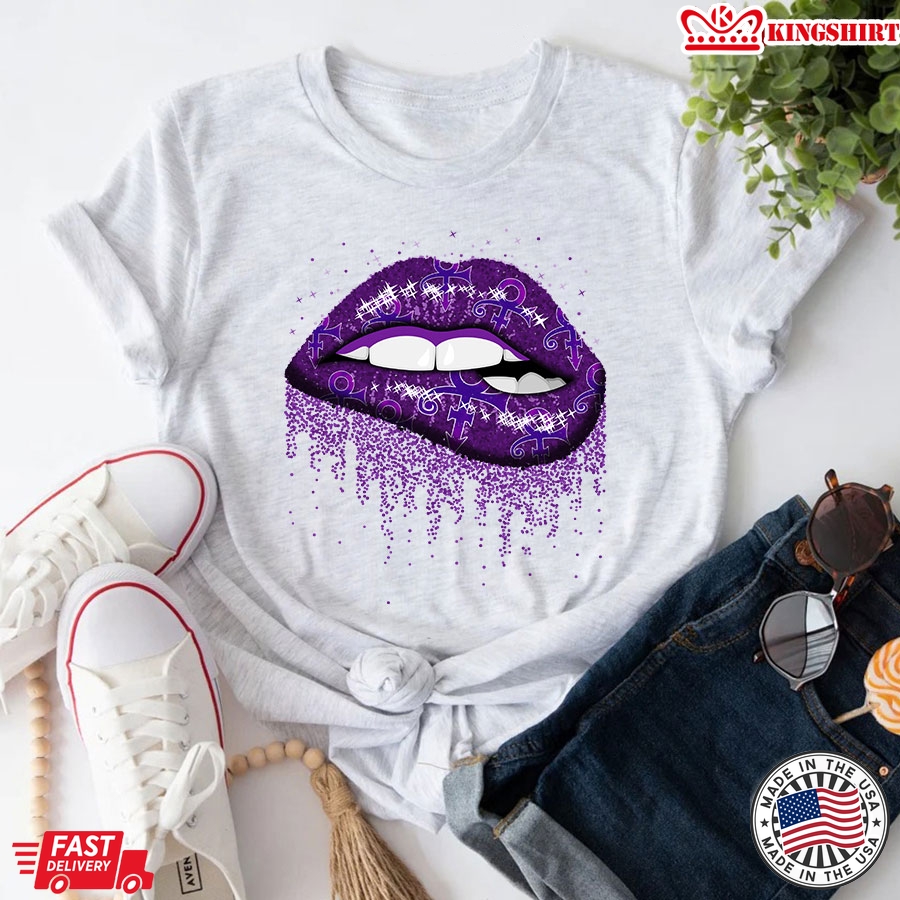 Prince Love Symbol Lips Bite T-Shirt