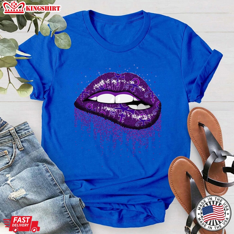 Prince Love Symbol Lips Bite T-Shirt