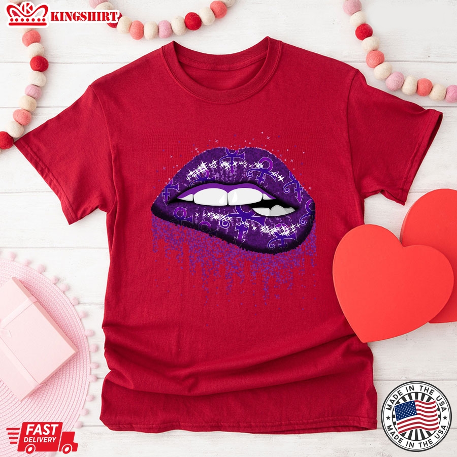 Prince Love Symbol Lips Bite T-Shirt