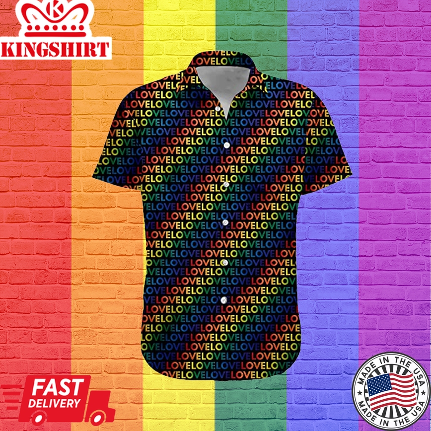 Products Lgbt Hawaiian Shirt, Haiwaiian Shirt, Rainbow Shirt, Beach Shirt