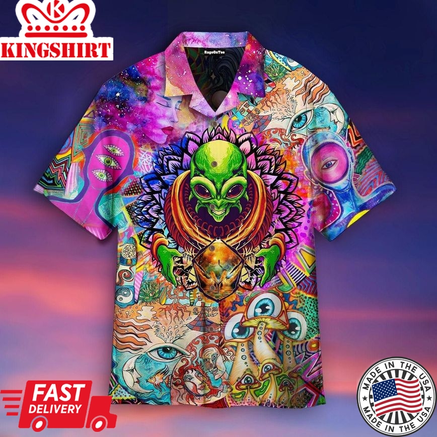 Psychic Things Are Wild And Free Hippies Trendy Hawaiian Shirt