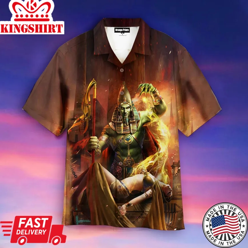 Ptah Egyptian God Trendy Hawaiian Shirt For