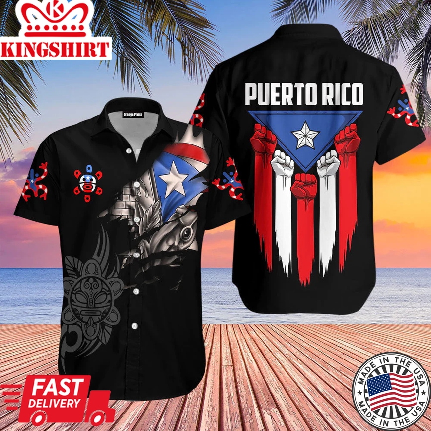 Puerto Rico Culture Aloha Trendy Hawaiian Shirts For Men & For Women