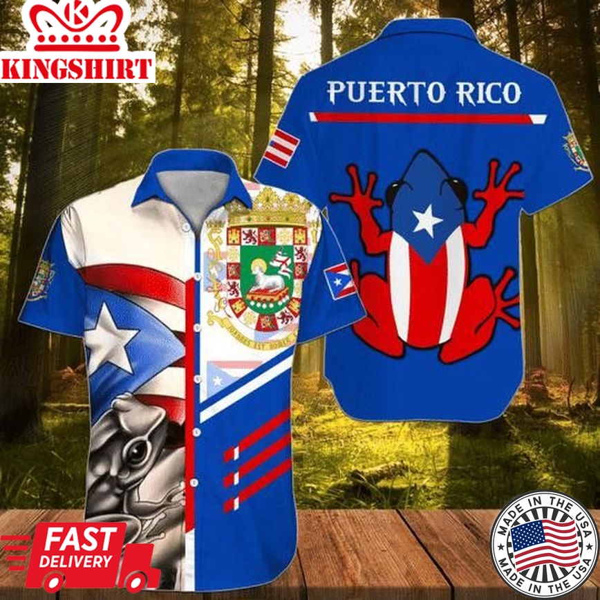 Puerto Rico Trendy Hawaiian Shirt for Men & Women: Cultural Celebration