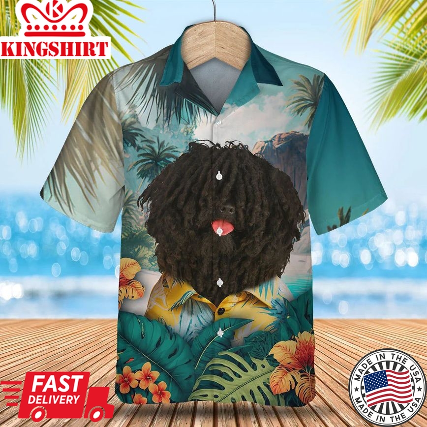 Puli Dog - 3D Tropical Trendy Hawaiian Shirt