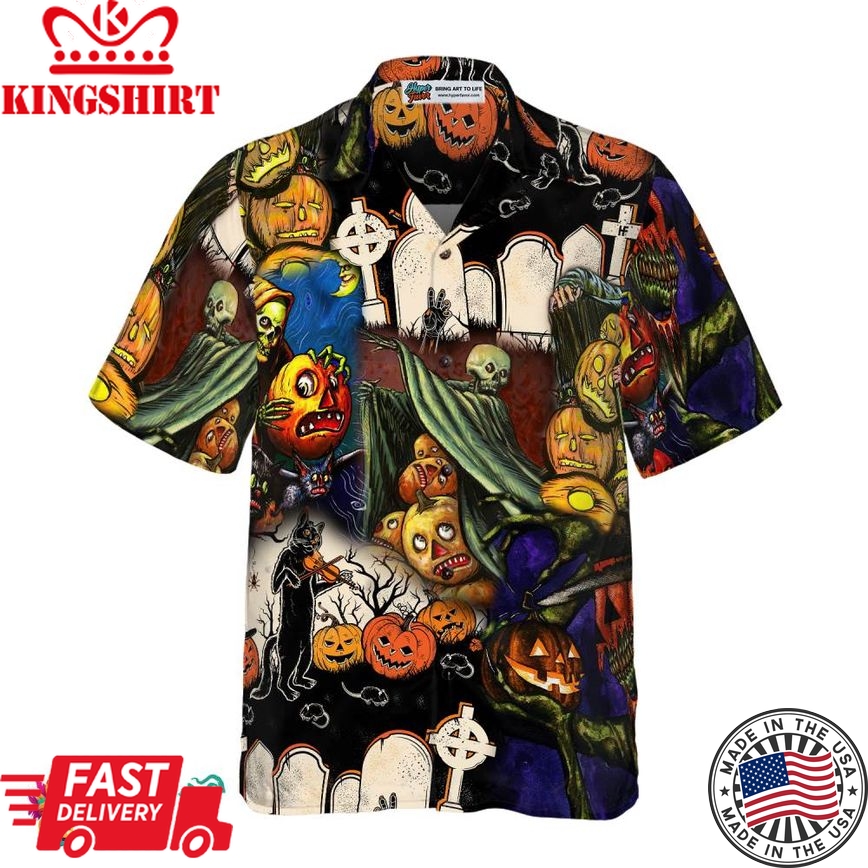 Pumpkin Night Is Coming Hawaiian Shirt