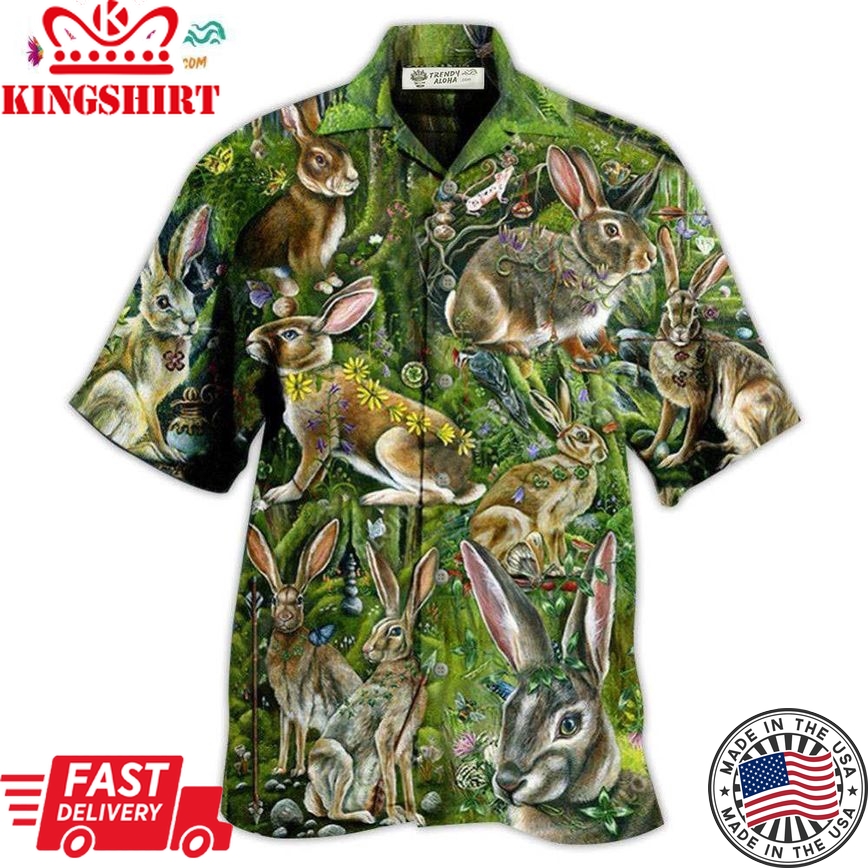 Rabbit Some Bunny Loves You Hawaiian Shirt