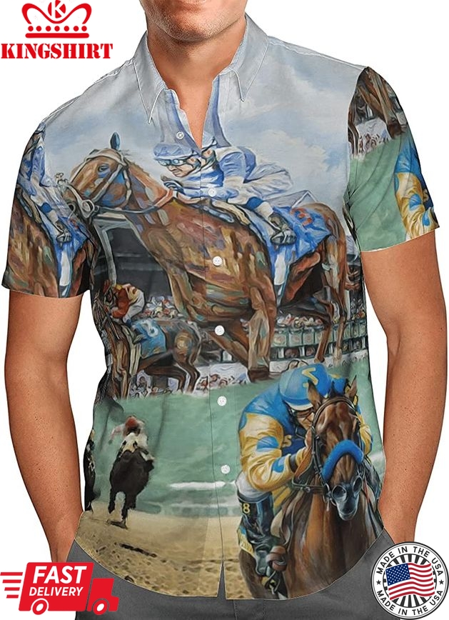 Racing Elegance: Kentucky Derby Celebration Hawaiian Shirt