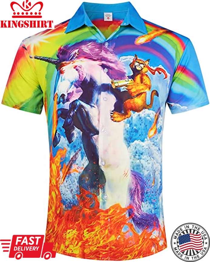 Rainbow Pride Hawaiian Shirt For Lgbt, Hawaiian Summer Aloha Beach Shirts