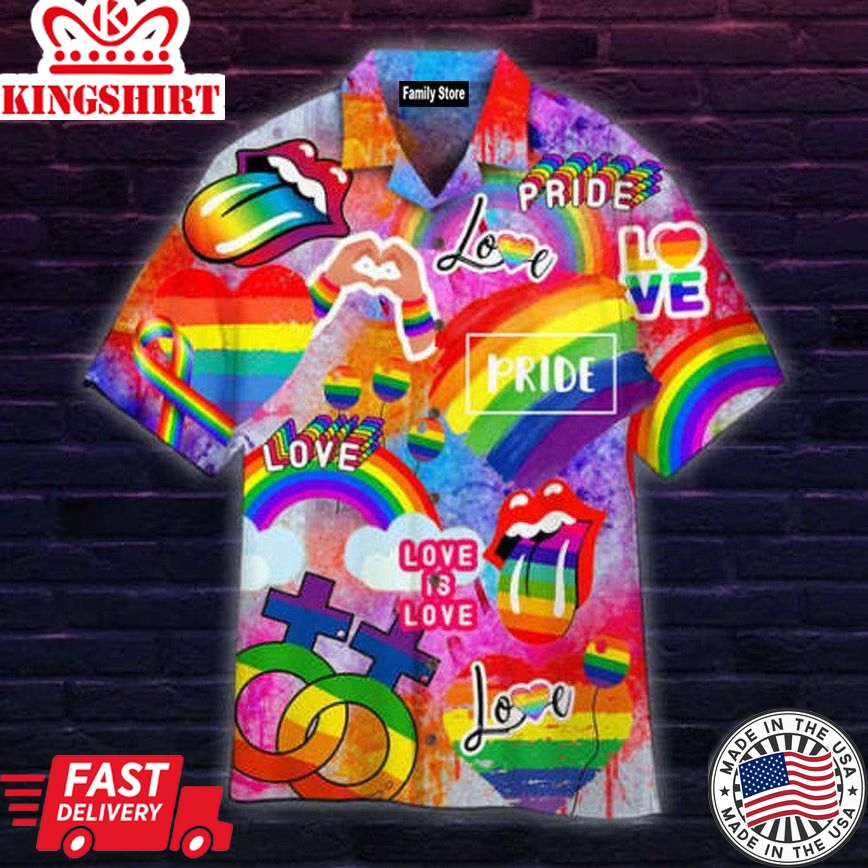 Rainbow Vibes: Pride Celebration Hawaiian Shirt