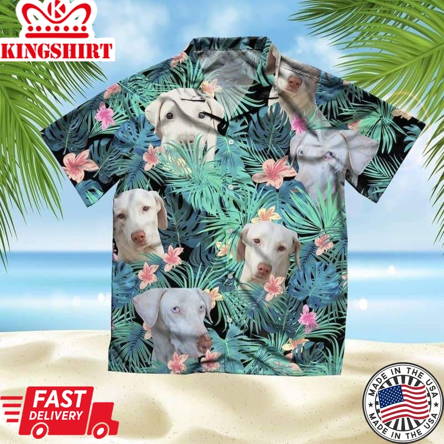 Rajapalayam Trendy Hawaiian Shirt, Dog Summer Leaves Trendy Hawaiian Shirt, Unisex Print Aloha Short Sleeve Casual Shirt Summer Gifts