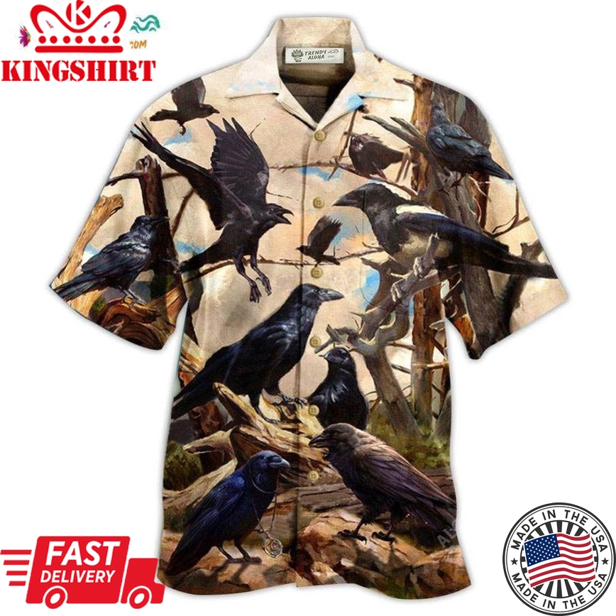 Raven All Crows Are Not Raven Hawaiian Shirt