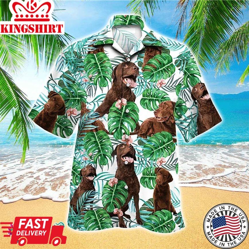 Retriever Dog Hawaiian Shirt Dog Pattern For Men And Women, Aloha Hawaiian Shirts