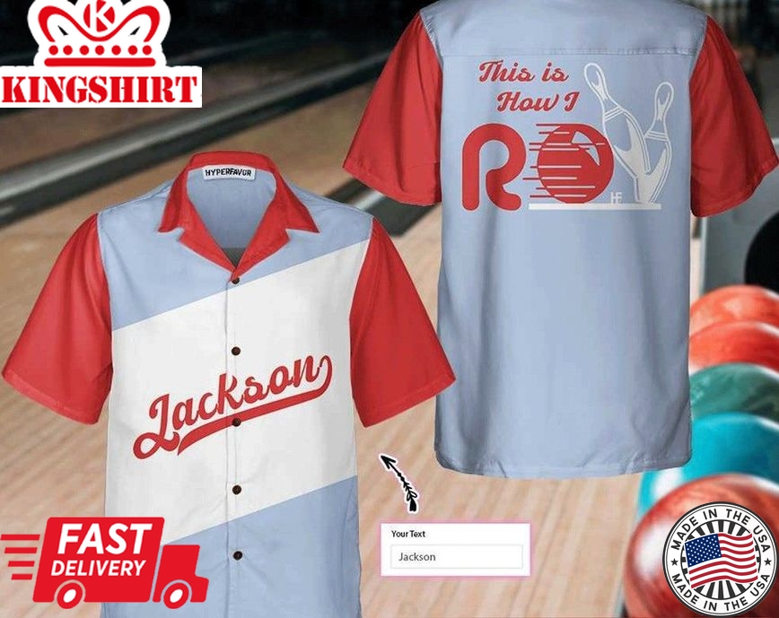 Retro Bowling Custom Trendy Hawaiian Shirt, Personalized Bowling Shirt, Best Gift For Bowling Players, Short Sleeve Shirts, Gift For Bachelor Party