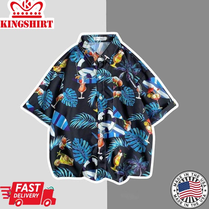 Retro Fashion Trending Hawaiian Shirts Hawaiian Shirt Creative Gifts