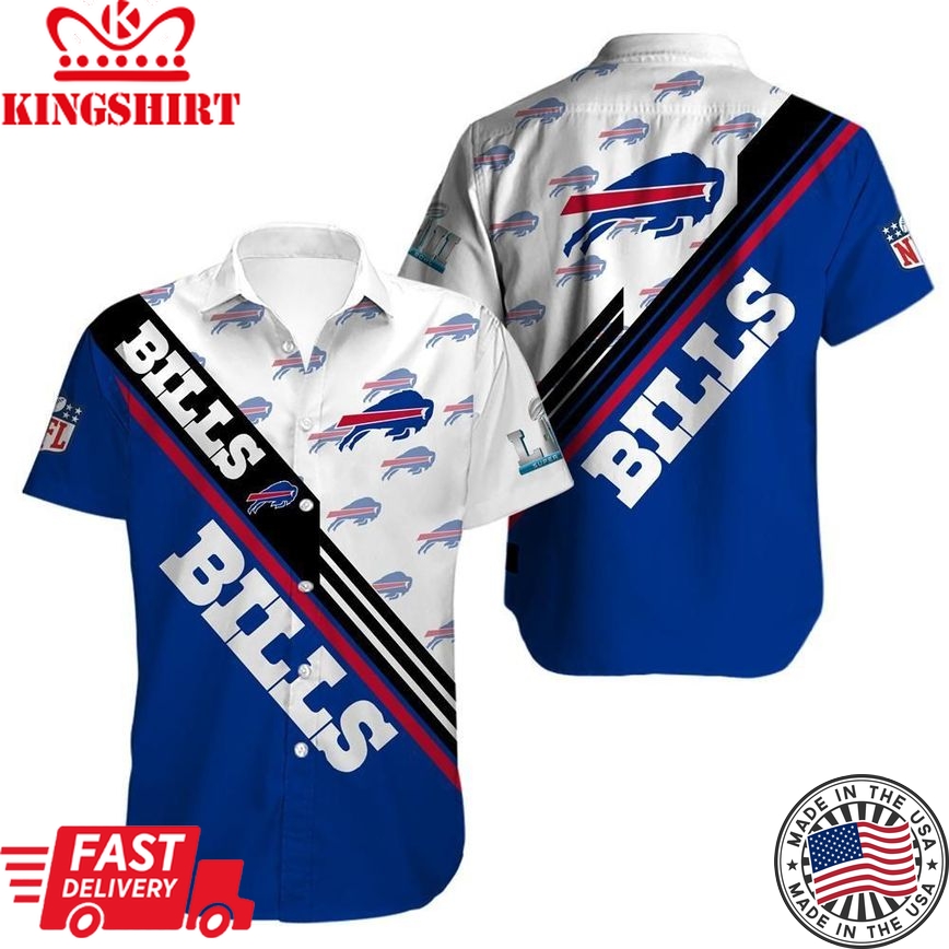 Retro Vibes: Buffalo Bills Baseball Hawaiian Shirt - All Over Print, Trending Hawaiian Shirts Design Ver 15