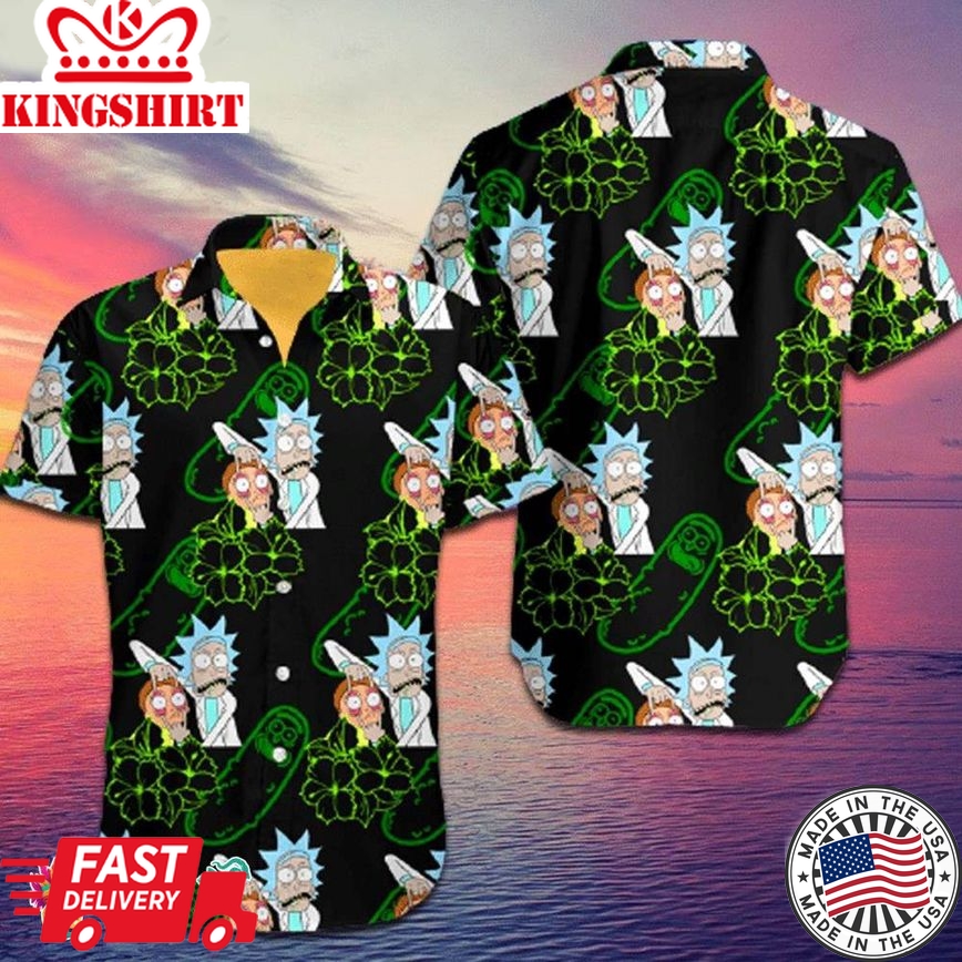 Rick And Morty Family Vacation Hawaiian Shirt - Make Your Summer Adventure Fun And Memorable