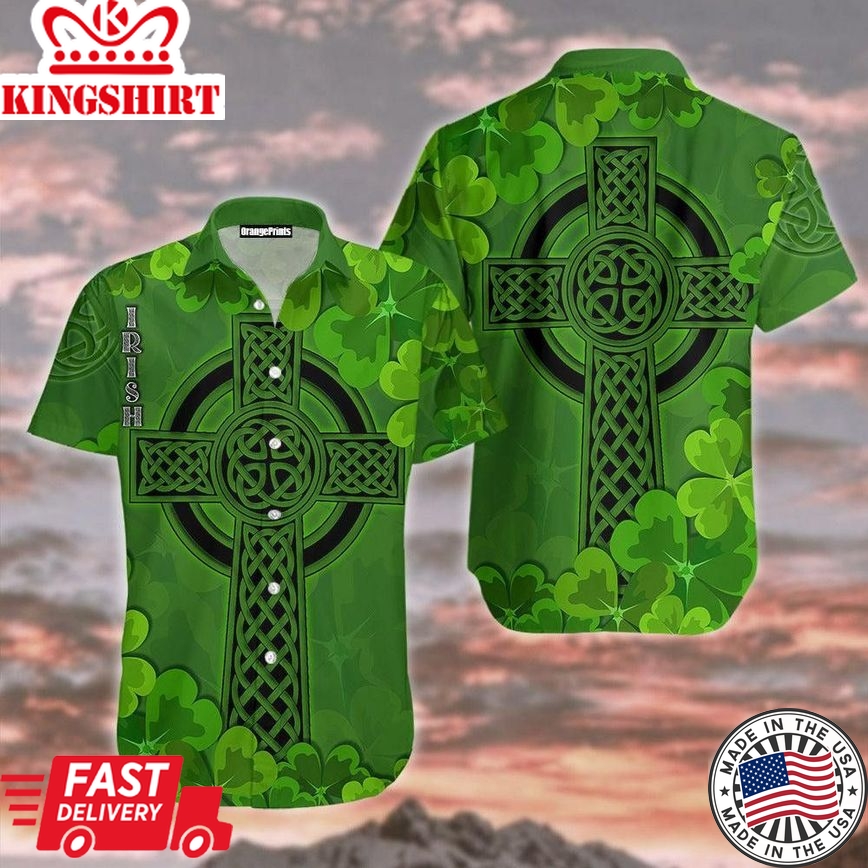 Rish St Patrick's Day Trendy Hawaiian Shirt For