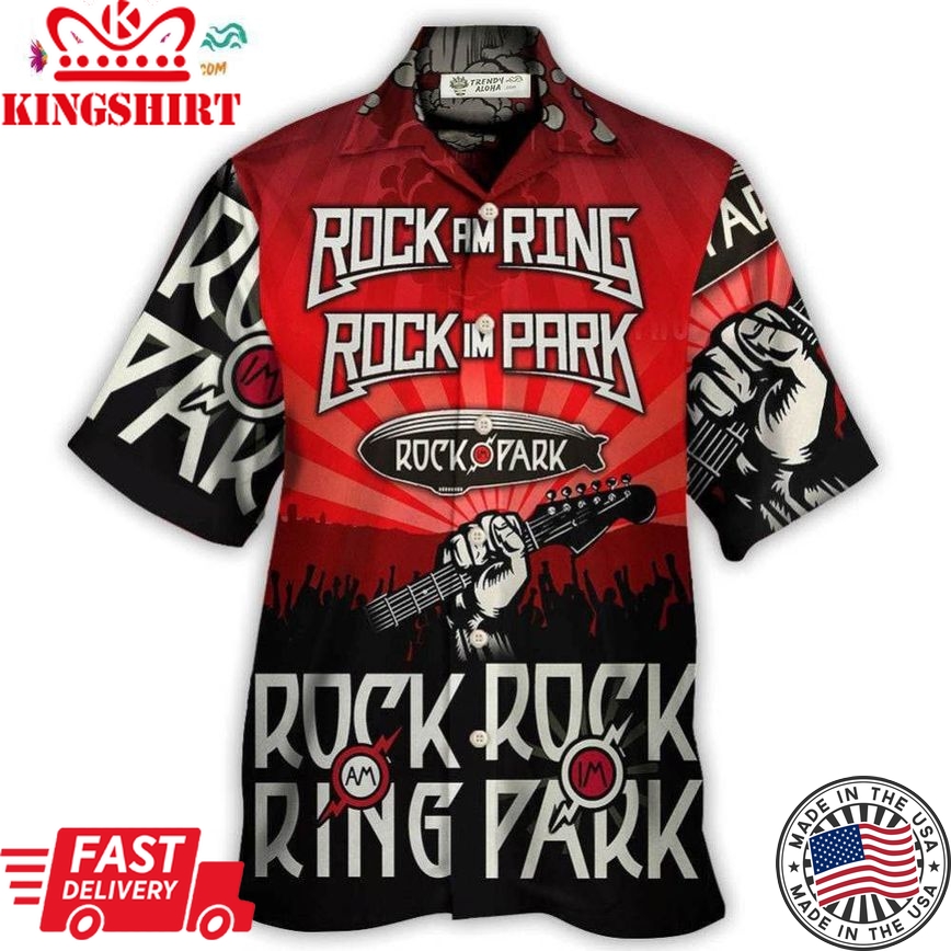 Rock Am Ring And Rock Im Park Red Vibe Music Lover Amazing Style Hawaiian Shirt