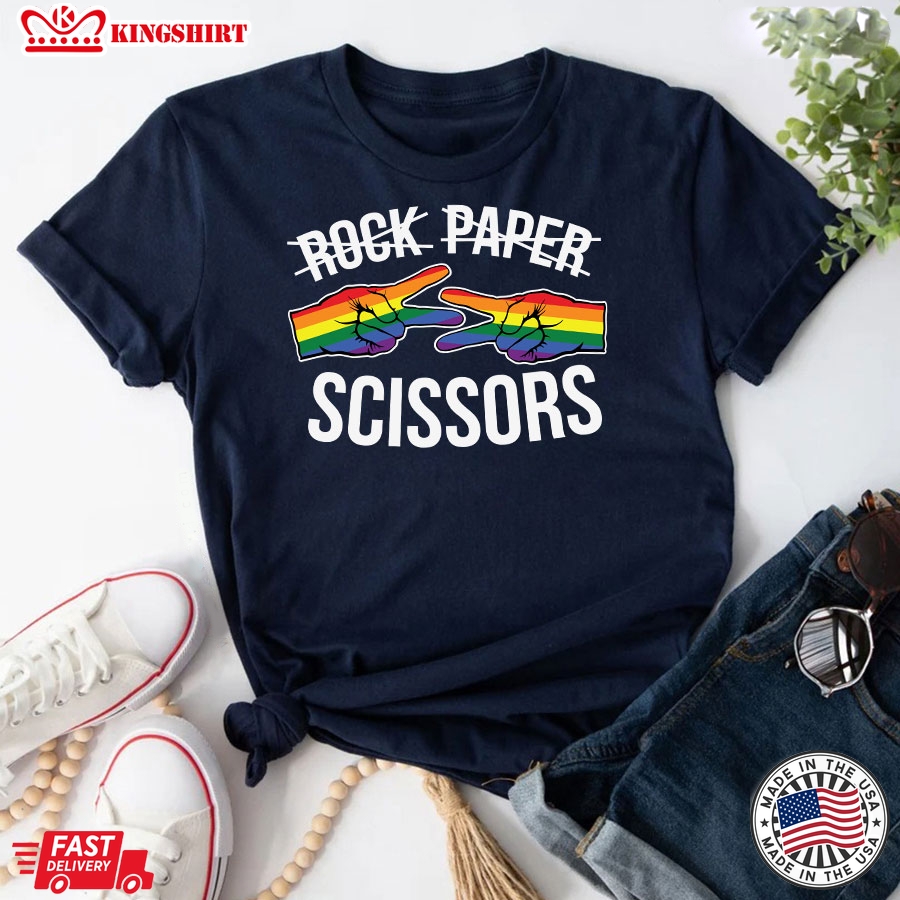 Rock Paper Scissors LGBT Pride T-Shirt