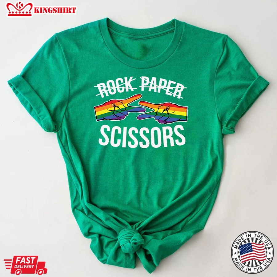 Rock Paper Scissors LGBT Pride T-Shirt