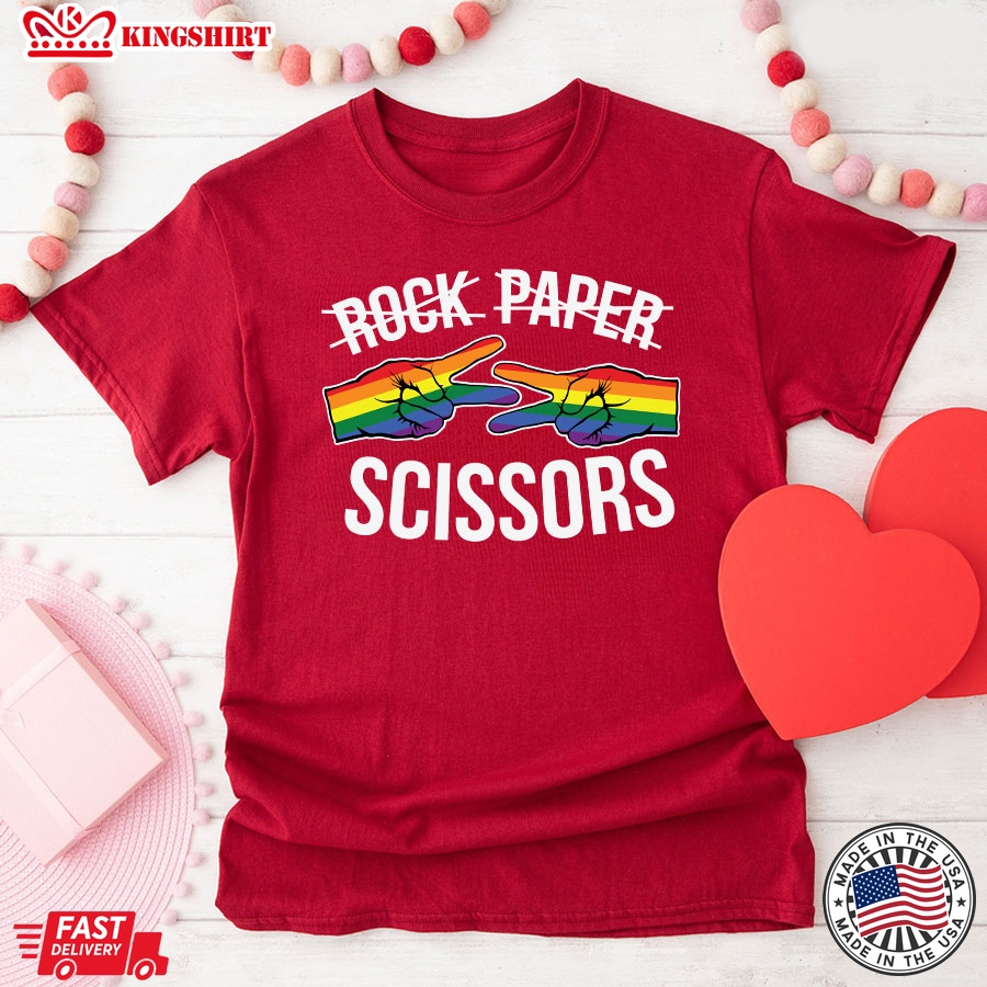 Rock Paper Scissors LGBT Pride T-Shirt